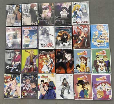 ASSORTED ''ANIME'' DVD COLLECTION - Lot of 23, All Preowned Samurai Moon Phase Etc