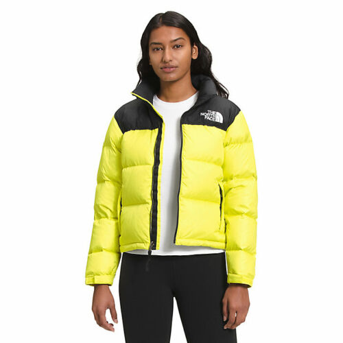 NWT The North Face Women's 1996 Retro Nuptse Jacket Sulphur Spring Green 700Down