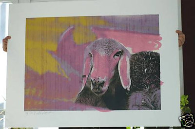 Menashe Kadishman Israeli Art Original Limited Edition Signed List Price 1500.