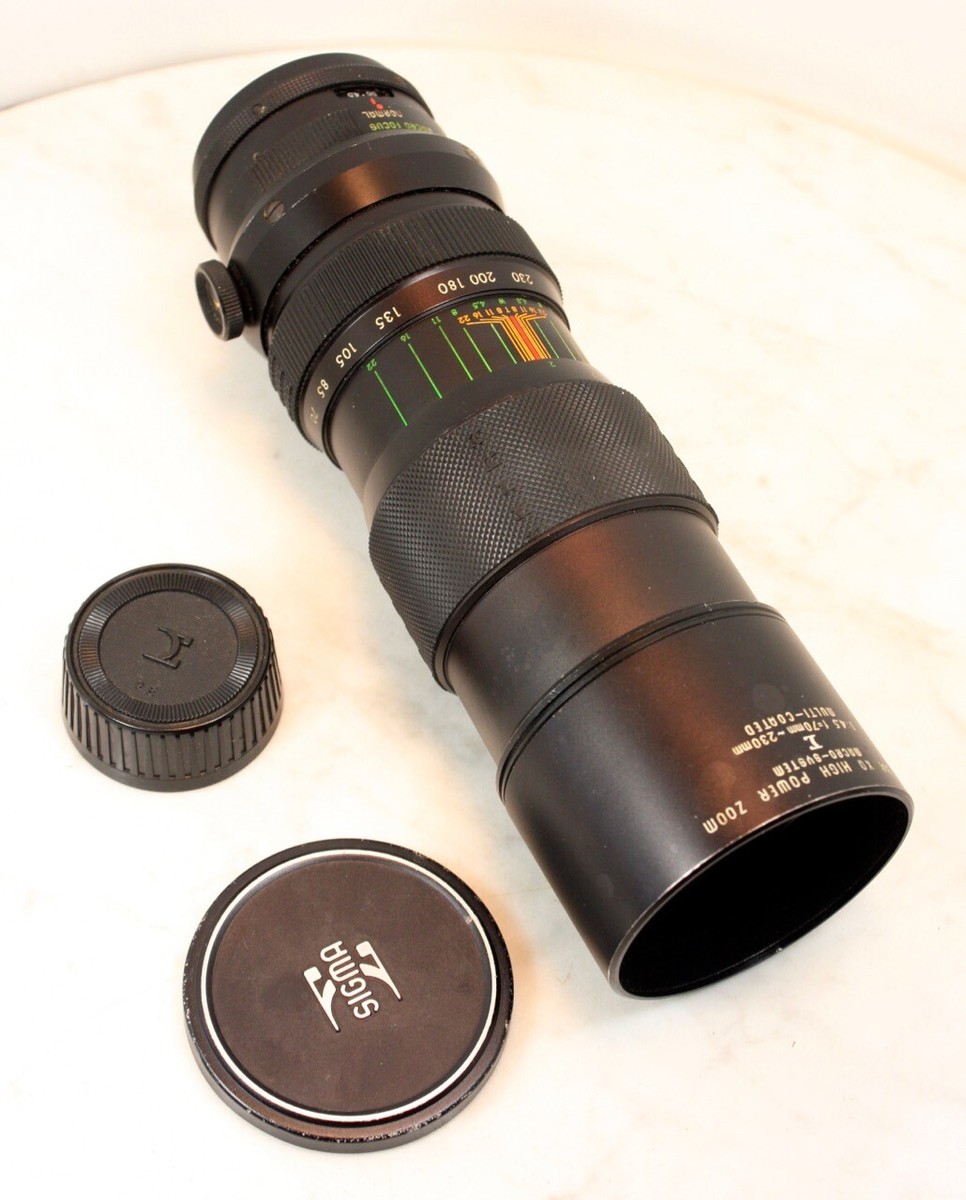 SIGMA XQ High Power Zoom Lens. 70mm-230mm f4.5 Macro M42 Screw