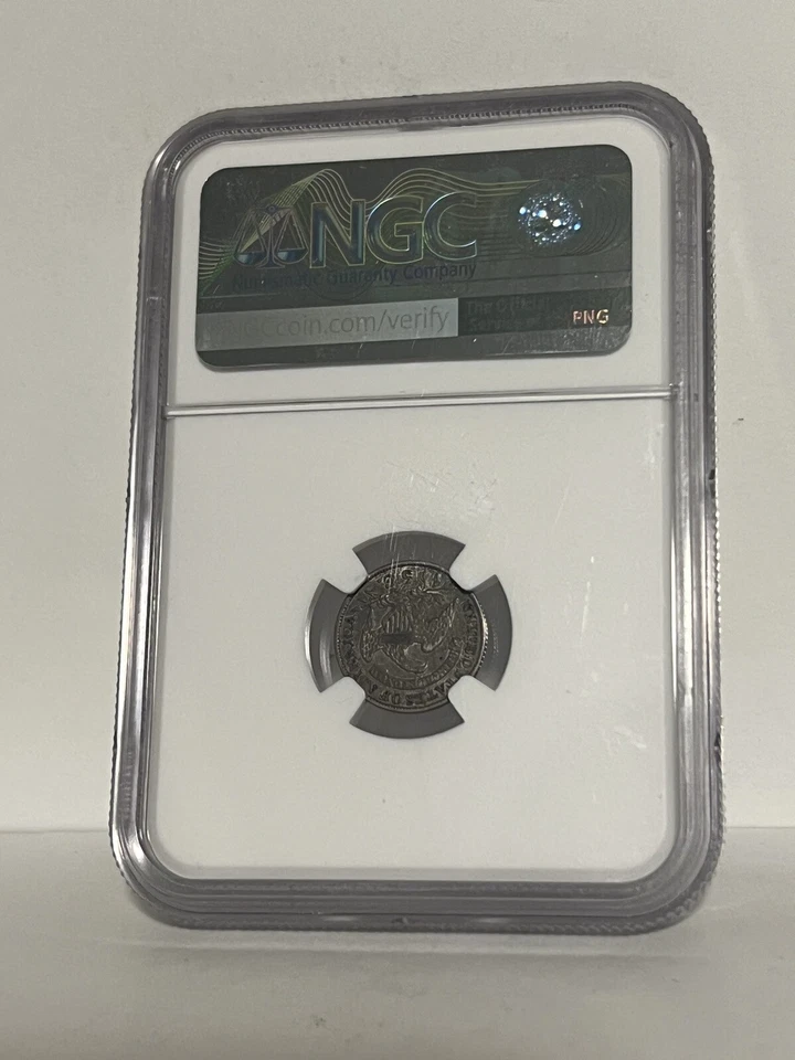 1834 Capped Bust Half Dime : NGC AU50 Rare Crusty Original - Image 2 of 2