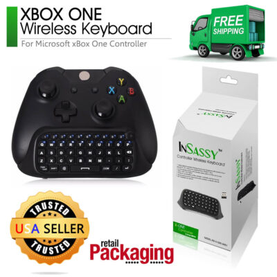 For Xbox One Wireless Mini Keyboard 2.4G Bluetooth Qwerty Gaming Keypad Black