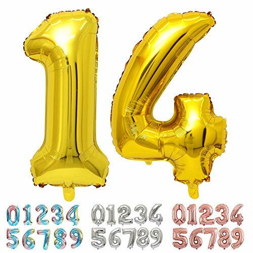 Ponmoo Gigante Palloncino Numero 0 1 2 3 4 5 6 7 8 9 10 11 12 13 14 15 16 (E3x)