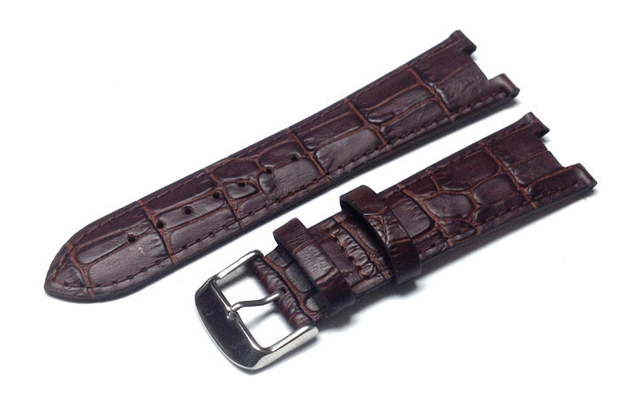 Genuine Leather Crocodile Watch Strap Band Replacement for Kenneth Cole  KC1715