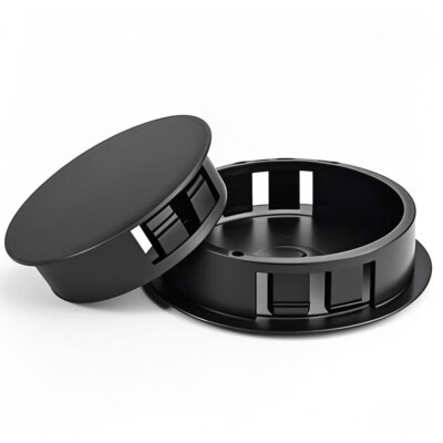 Silicone Rubber Hole Plugs - Black Snap-in Caps For Tubes/Pipes (2.5mm To 30mm Sizes) Black Snap On Caps - Foto 9