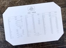 PATEK PHILIPPE 1985 Price List 3796 3738 3700 /11A Nautilus 3839 3450 3800 OEM /