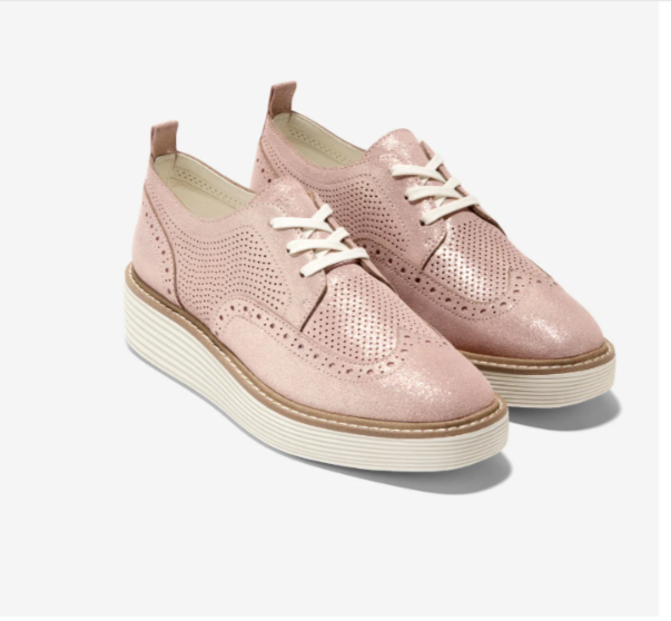 【Cole Haan】Women's OriginalGrand Platform Wingtip Oxfords Women's ØriginalGrand Platform Wingtip Oxfords in Black