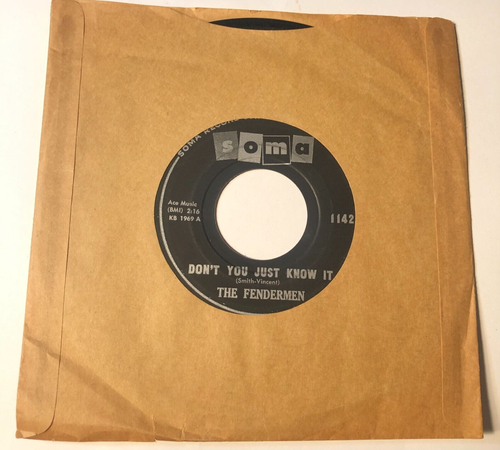 The Fendermen 7" Record 45 Dont You Just Know It / Beach Party