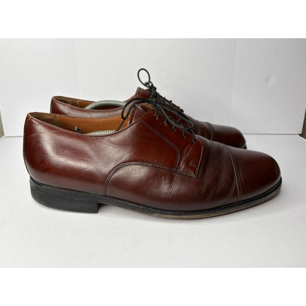 Bostonian Classic Men\'s Burgundy Leather Cap Toe Dress Shoes Size 12 M The Cagney Cap-Toe Oxford - Oxblood – Paul Evans main image 2