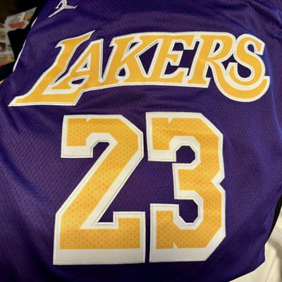 Lebron James LA Lakers #23 NBA Nike Swingman Basketball Jersey