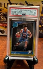 2018 Donruss Optic Choice Black Gold Prizm 8/8 Allonzo Trier PSA 10 Rookie POP 1