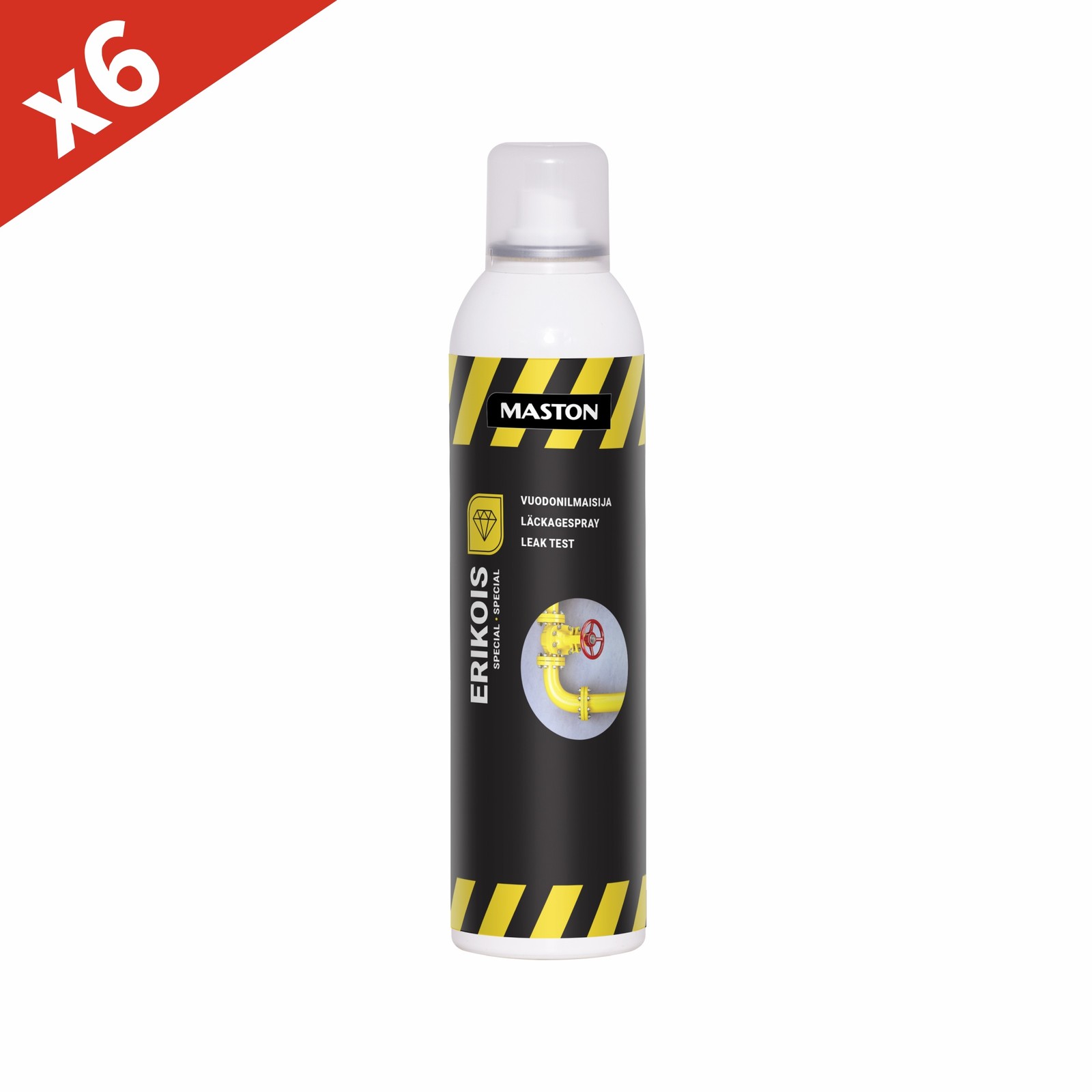6x Maston 3650403 Leak Test 300ml 0.3L Spray Leakage Tester Testing Diagnostics