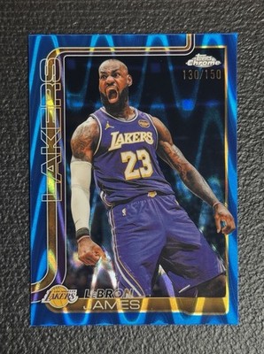 2025-26 Topps Chrome - LeBron James #127 Blue RayWave Refractor /150