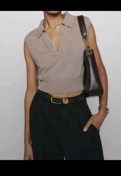 Reformation 100% Cashmere Cropped Top