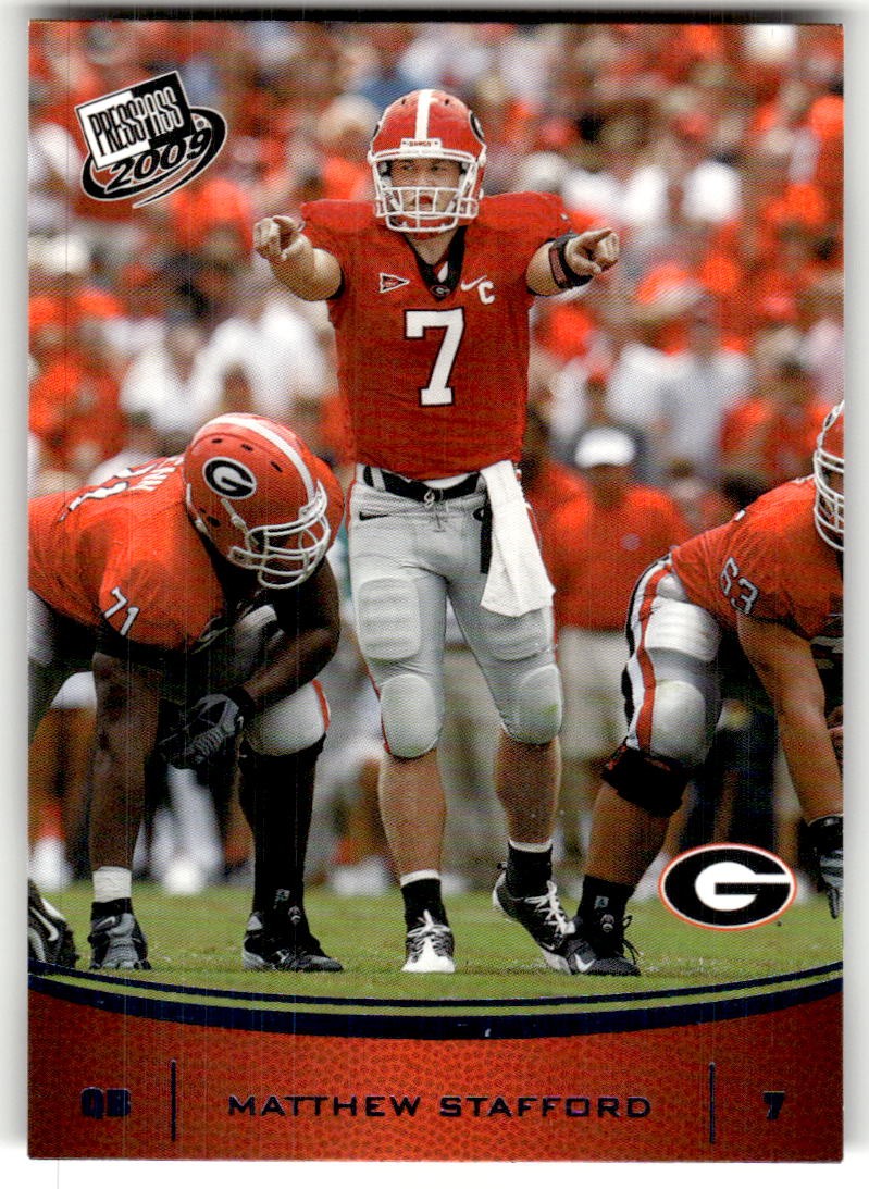 2009 Press Pass Matthew Stafford Blue #7