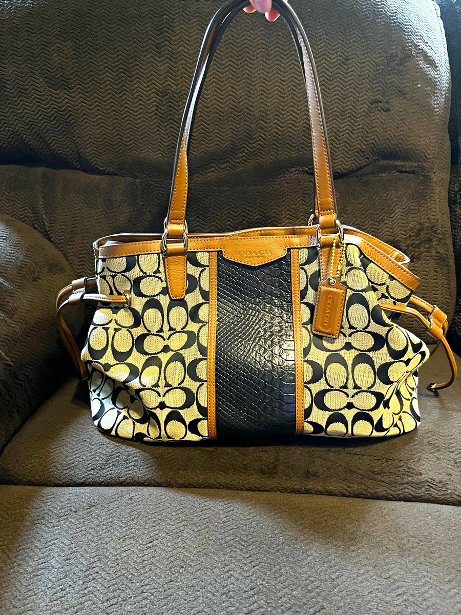 Coach Canvas Exterior Drawstring Bags & Handbags for Women for
