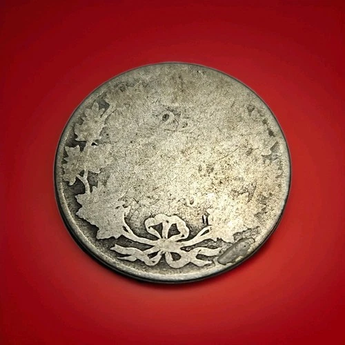 1920 Canada 25c .800 Silver Quarter George V Worn Pocket Piece See Pics