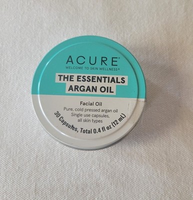Acure The Essentials Organic Argan Oil Facial Oil Capsules 30 Ct 0.4 fl oz