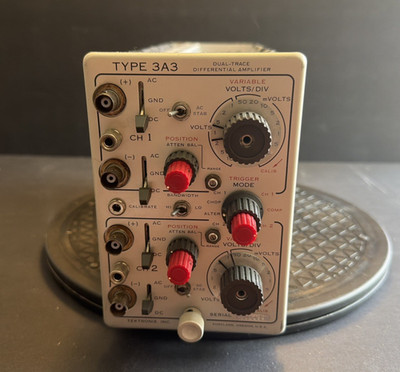 Tektronix Type 3A3 Differential Amplifier Dual Channel Vintage Scope Module B.63