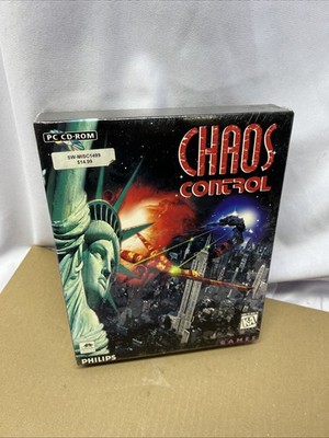 NOS Original Phillips PC CD-ROM Chaos Control Game - 1995 New Sealed Box