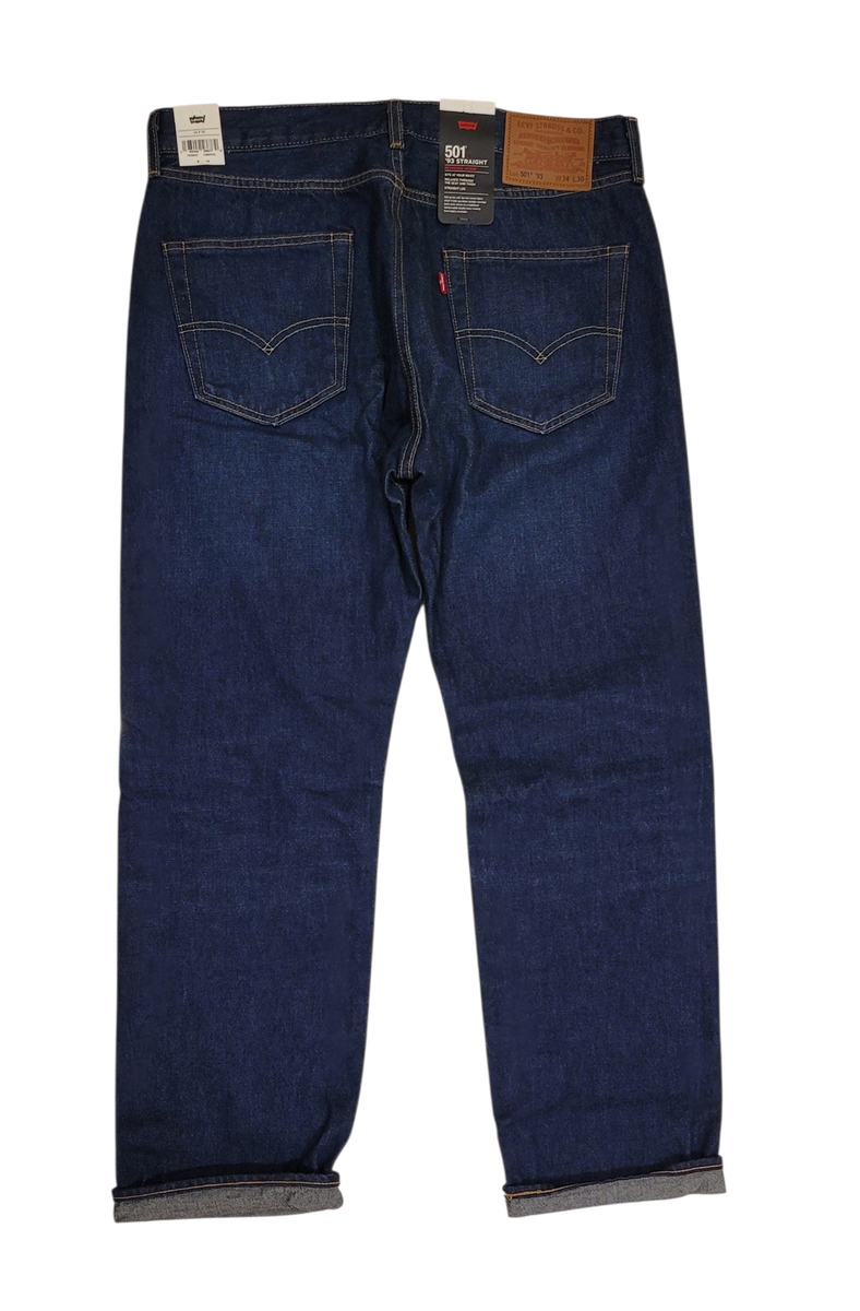 LEVI’S / 80's 501 selvedge denim pants Levi's 501 Men's '93 Straight Fit Selvedge Jeans Dark Wash 0347 | eBay