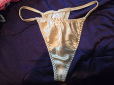 satin string bikini thong size XL