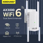 AX3000 WiFi 6 Repeater 5G 2.4G Dual Band Signal Booster 802.11ax Wi-Fi Extender 