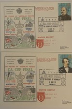 LEEDS UTD V SUNDERLAND FA CUP FINAL 5TH MAY  1973 DAWN FIRST DAY COVERS X 2