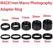 M42 1 to M42 1 T2 Extension Tube Ring 4/5/8/9/10/15/20mm for Telescope Eyepiece