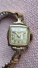 Vintage Ladies Gold Plated Rolex Hands Adjusting And Watch Running