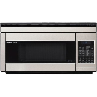 Sharp R1874T Microwave Oven - Single - 1.10 ft3 - Stainless Steel