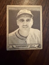 1940 PLAYBALL #142 GEORGE HIGHPOCKETS KELLY BOSTON BEES BASEBALL CARD VG+