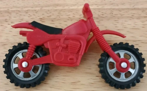 Vintage 1980’s Tonka Red Dirt Bike Motorcycle Toy Hong Kong 80s Vintage Tonka