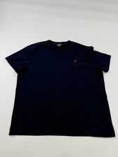 Polo Ralph Lauren Shirt Mens XL Blue V-Neck Pony Logo Tee Tagless Cotton Casual