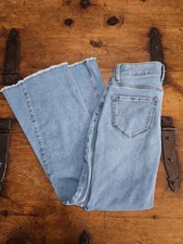 SO Girls Bootcut Jeans Frayed Hem And Button Fly Size 10
