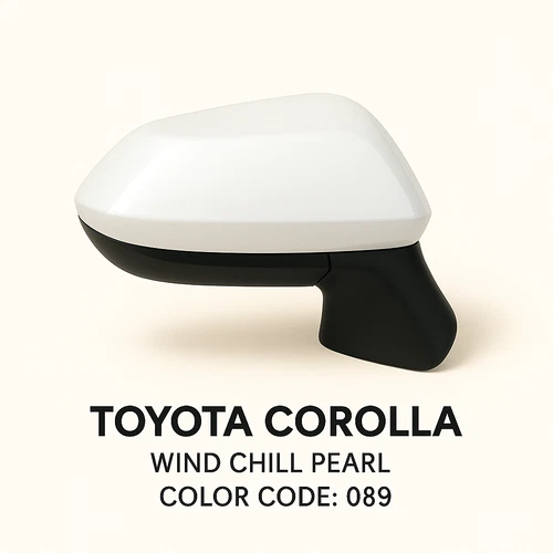 NEW PEARL Mirror fits 22-25 Corolla Sedan Power Heated Passenger Side Right