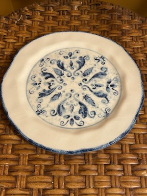 Sur La Table Aqua Salad Plate 8 3/4  China Dinnerware Handcrafted In Italy
