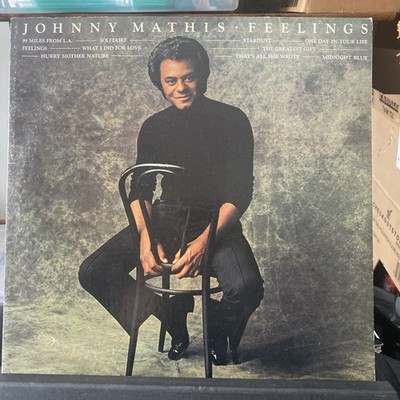  ️   Johnny Mathis    Feelings (1975, Vinyl LP)  99 Miles From L.A. 