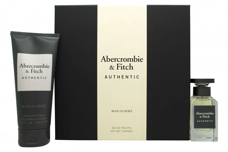 Abercrombie & Fitch Authentic Man Gift Set 50ml EDT + 200ml Hair & Body Wash
