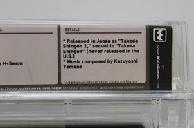 Shingen the Ruler Nintendo NES Factory Sealed Wata Graded 9.4 A