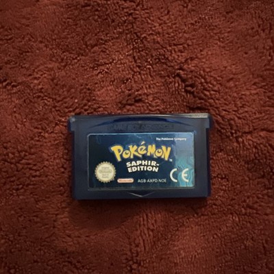 Pokemon Sapphire Version (Nintendo Gameboy GBA) GERMAN Authentic New Battery