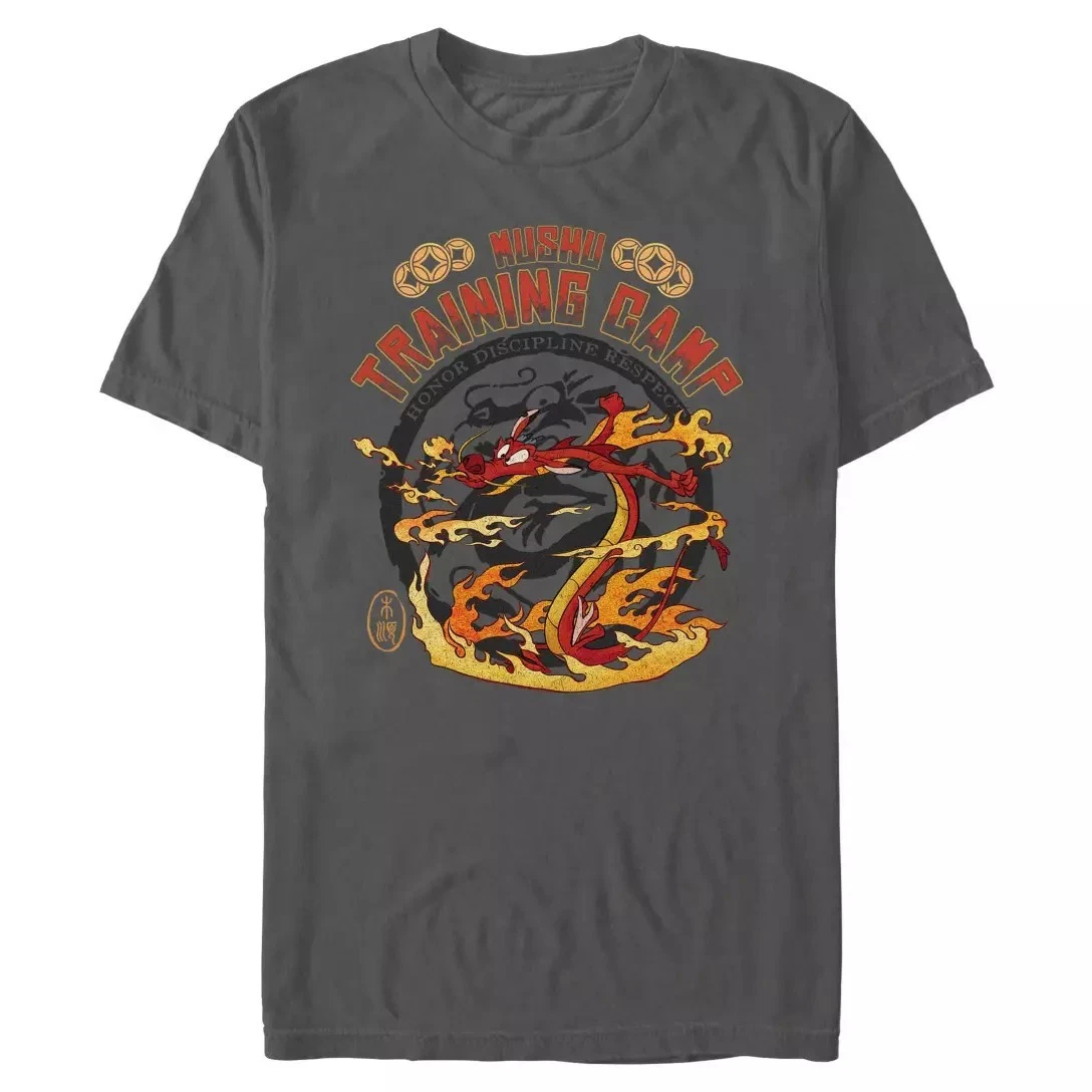 Mushu Training Camp Tshirt Unisex Small New Gray Vintage Look