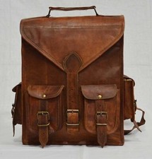 NEW Women's  REAL VINTAGE Leather Rucksack Shoulder Backpack Travel Bag