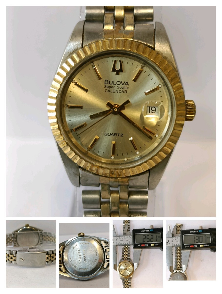 NOT WORKING, REPAIR SPARE PARTS PURPOSE BULOVA SUPER SEVILLE