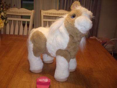 EEUC FurReal Friends Interactive Baby Butterscotch Horse with Brush