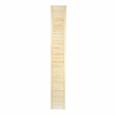 Louvre Door Wood Door Open Natural Pine 21mm Wardrobe Kitchen H:2013mm (79.25")