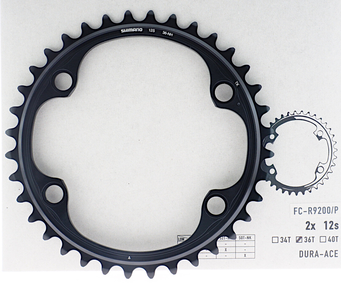 SHIMANO DURAACE FC-R9200 52-36t チェーンリング SHIMANO Dura Ace