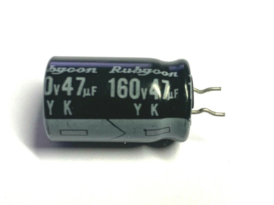 47uF, 160V, 85°, 47µF, Elko, RM5, 160YKMKC, 12.5X20, Rubycon, YK Serie, 50 Stück - Bild 3 von 4