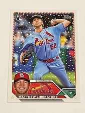 2023 Topps Holiday Mega Box Baseball #193 - Matthew Liberatore RC - Cardinals