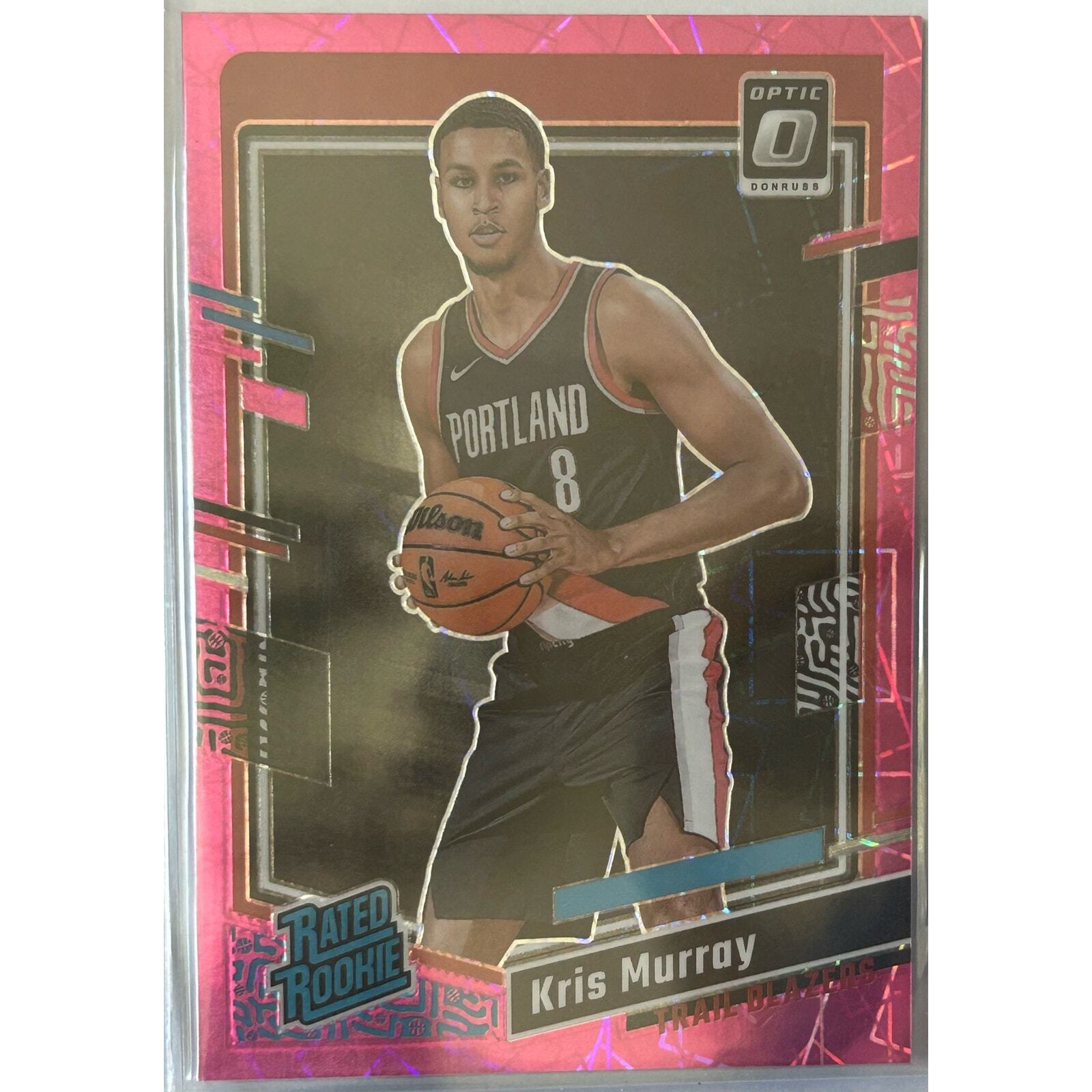 2023-24 Donruss Optic Kris Murray Pink Velocity Rated Rookie SP /79 #213 RC